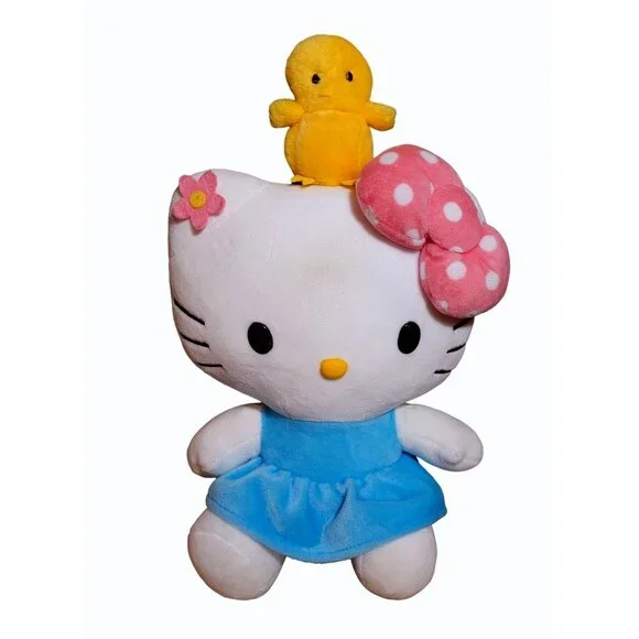 Sanrio Hello Kitty Chick Kitty Plush 12 Inch Easter Spring Basket Chick - Picture 1 of 6